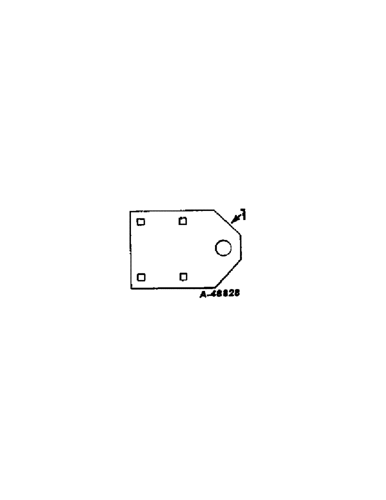 Схема запчастей Case IH VARIOUS - (B-061[1]) - REAR DRAFT PLATE PACKAGE 