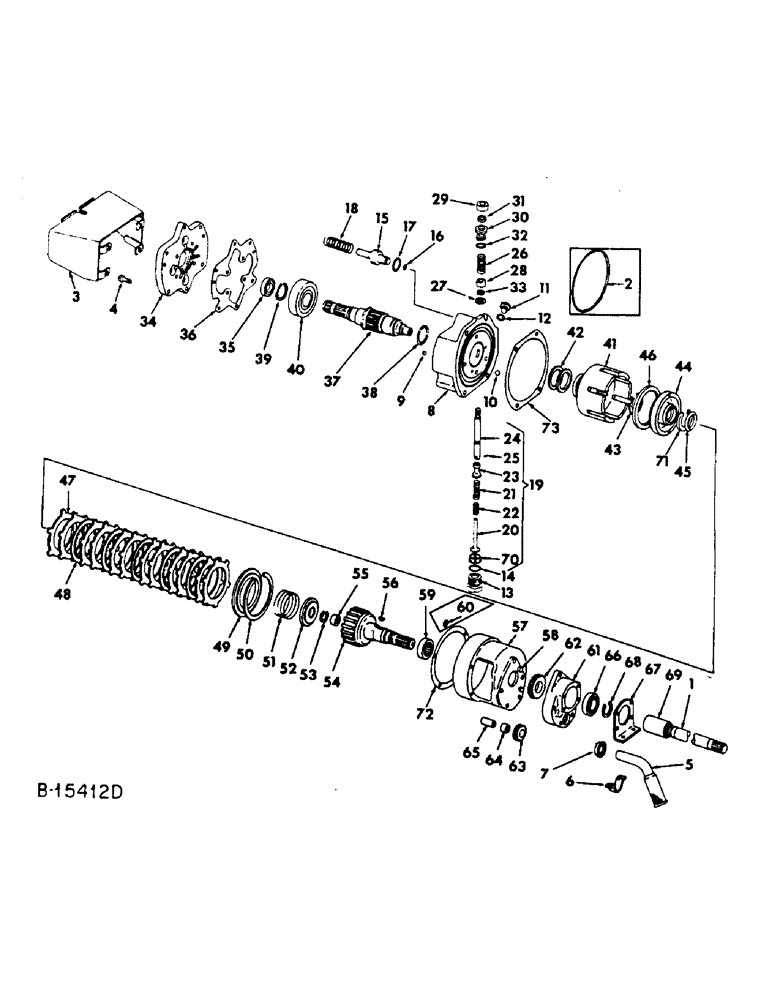 Схема запчастей Case IH HYDRO 70 - (07-36) - DRIVE TRAIN, INDEPENDENT POWER TAKE-OFF (04) - Drive Train