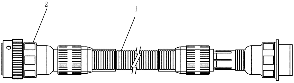 Схема запчастей Case IH 100 - (55.100.08) - ELECTRICAL - HARNESS JOYSTICK EXTENSION 10 (55) - ELECTRICAL SYSTEMS