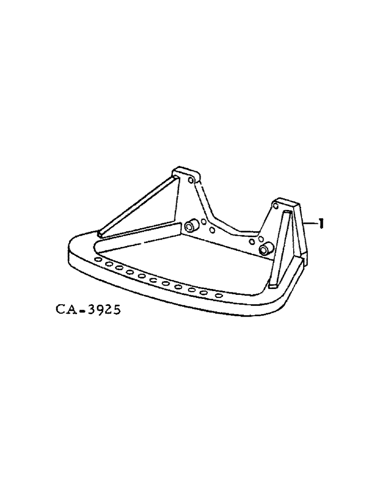 Схема запчастей Case IH 1468 - (09-04[A]) - FRAME, FIXED NON-ADJUSTABLE DRAWBAR (12) - FRAME