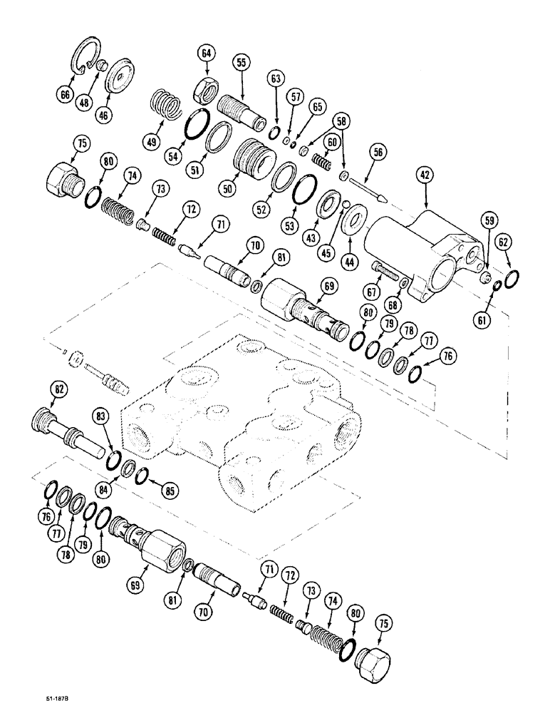 Схема запчастей Case IH 5150 - (8-094) - REMOTE VALVE ASSEMBLY (08) - HYDRAULICS