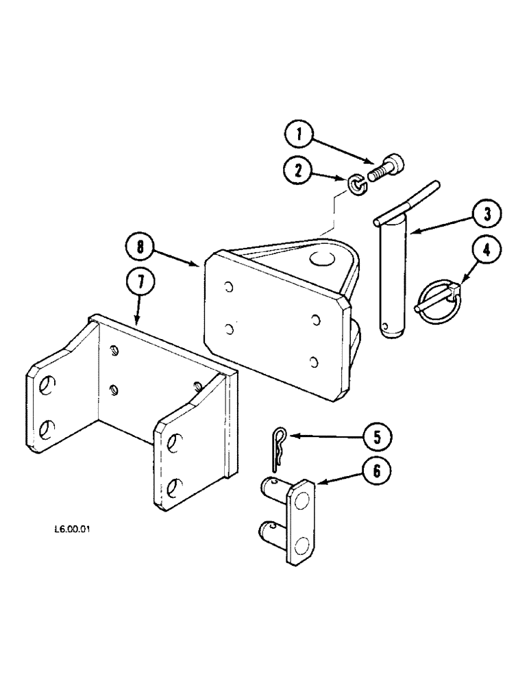 Схема запчастей Case IH 2130 - (9-152) - TRAILER HITCH, P.I.N. : CGC2931- (09) - CHASSIS/ATTACHMENTS