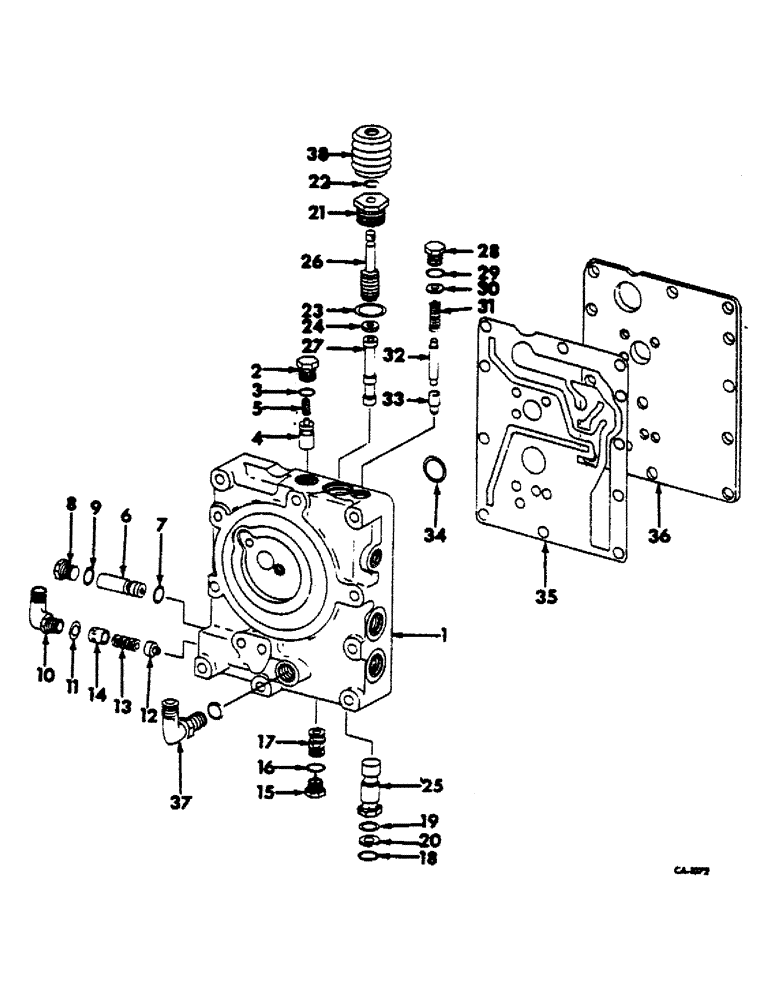 Схема запчастей Case IH 474 - (10-19) - MULTIPLE CONTROL VALVE (07) - HYDRAULICS