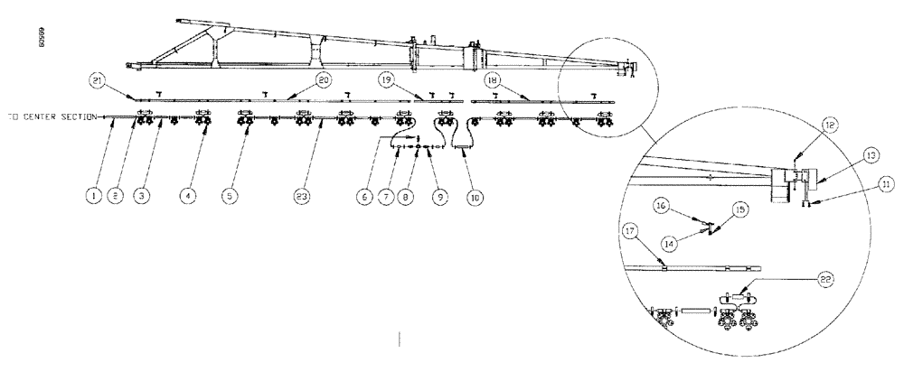 Схема запчастей Case IH SPX3150 - (210) - LIQUID PLUMBING, 60 3-BOOM SHUTOFF 20"/30" NOZZLE SPACING, RH AND LH BOOM (78) - SPRAYING