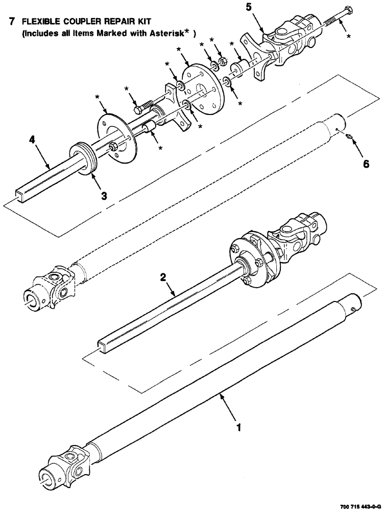 Схема запчастей Case IH 8860 - (05-16) - U-JOINT ASSEMBLY-STEERING (41) - STEERING