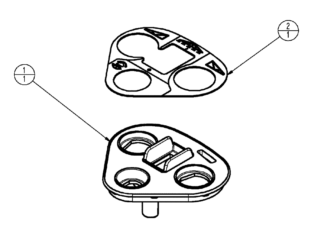 Схема запчастей Case IH TITAN 3020 - (01-061) - PLATE ASSEMBLY, PROP CONTROL (10) - CAB