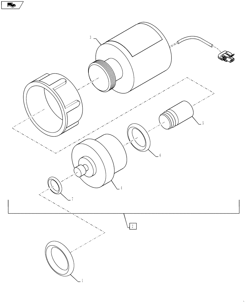 Схема запчастей Case IH 3230 - (55.100.05) - SOLENOID, AIM, WILGER 150P (55) - ELECTRICAL SYSTEMS