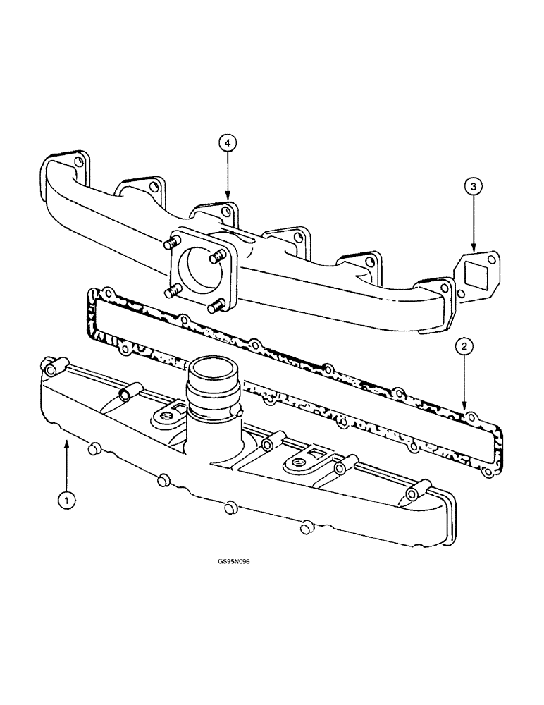 Схема запчастей Case IH D-310 - (5-124) - INTAKE & EXHAUST MANIFOLD, 616 & 622 COTTON PICKERS, 95 COTTON HARVESTER, 782 COTTON PICKER 