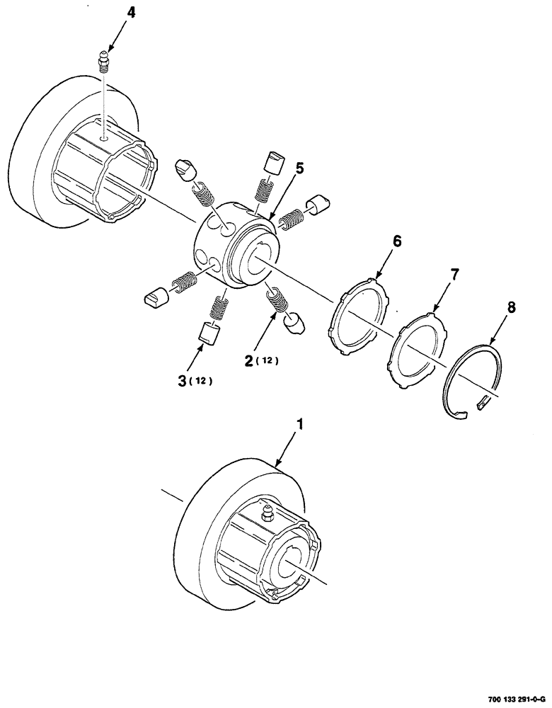 Схема запчастей Case IH RS561 - (02-016) - RATCHET CLUTCH ASSEMBLY Driveline