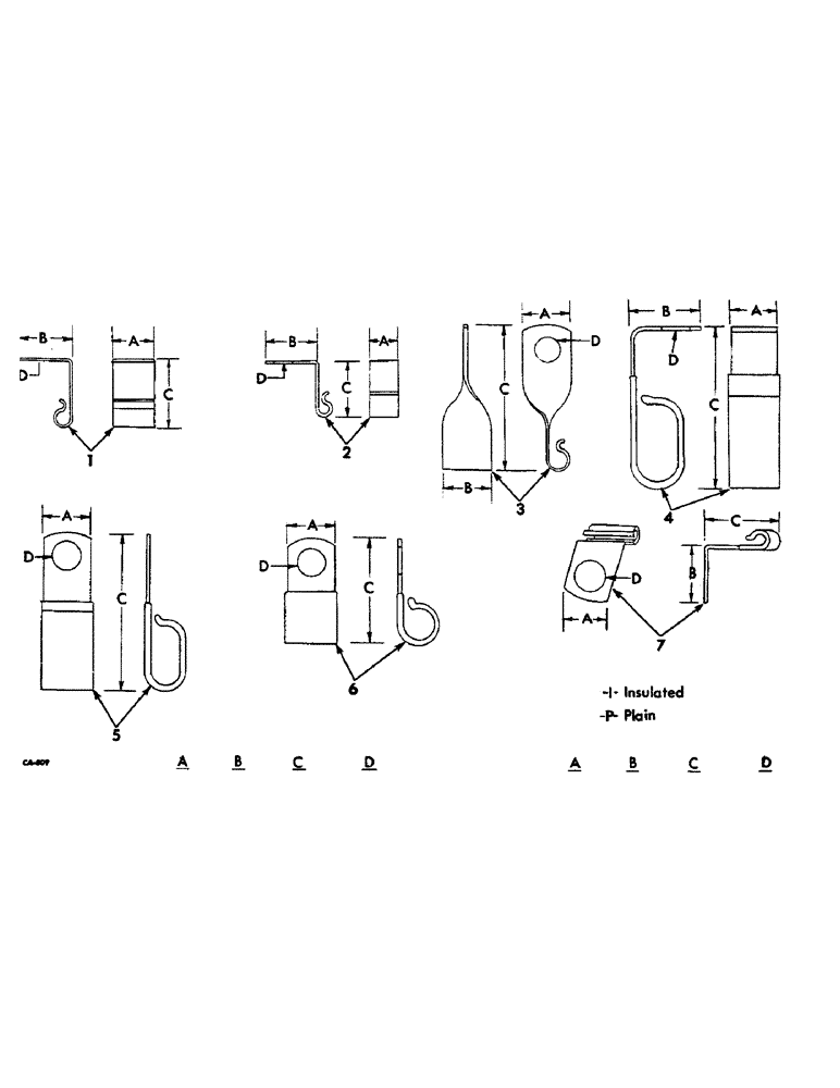 Схема запчастей Case IH 1026 - (08-14) - ELECTRICAL, CLIPS (06) - ELECTRICAL