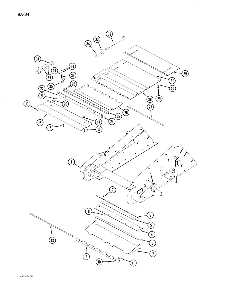 Схема запчастей Case IH 1640 - (9A-34) - FEEDER, COVERS (13) - FEEDER