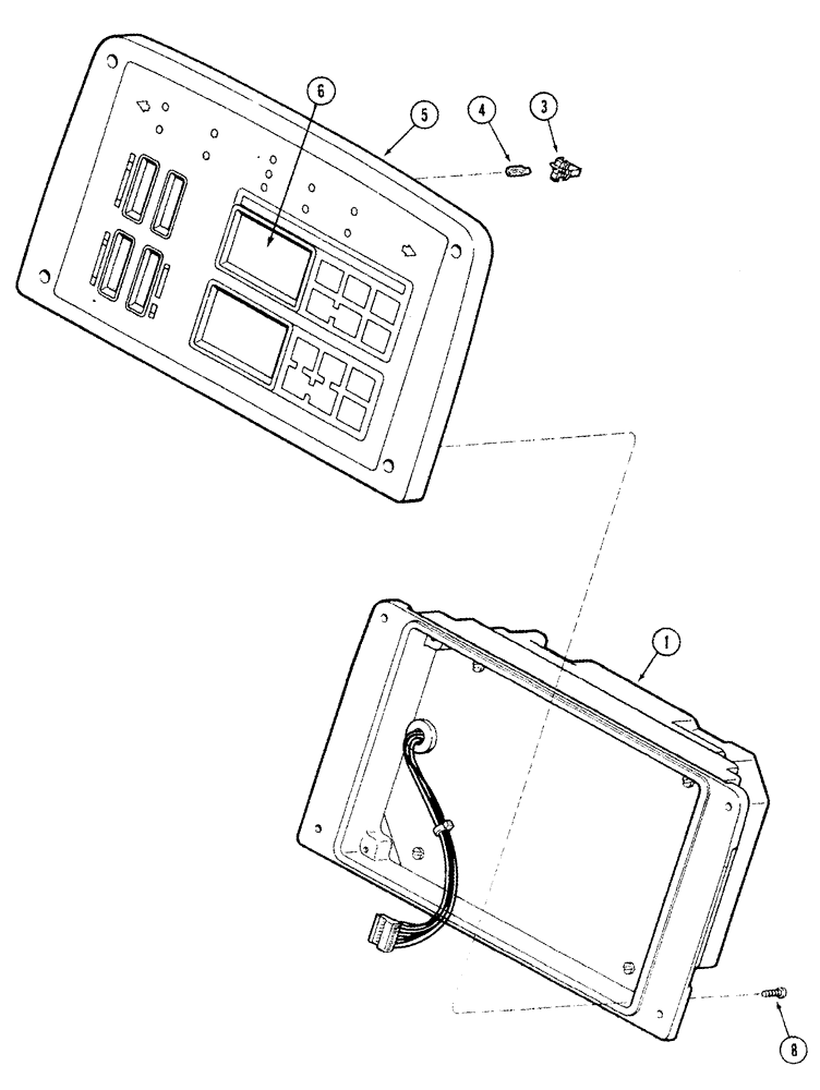 Схема запчастей Case IH 8940 - (4-022) - INSTRUMENT CLUSTER (04) - ELECTRICAL SYSTEMS