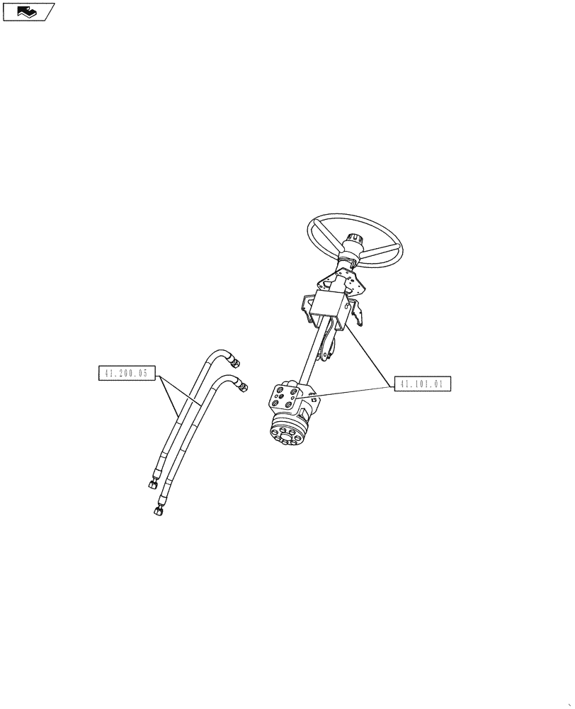 Схема запчастей Case IH PUMA 130 - (41.000.00) - PICTORIAL INDEX - STEERING (41) - STEERING