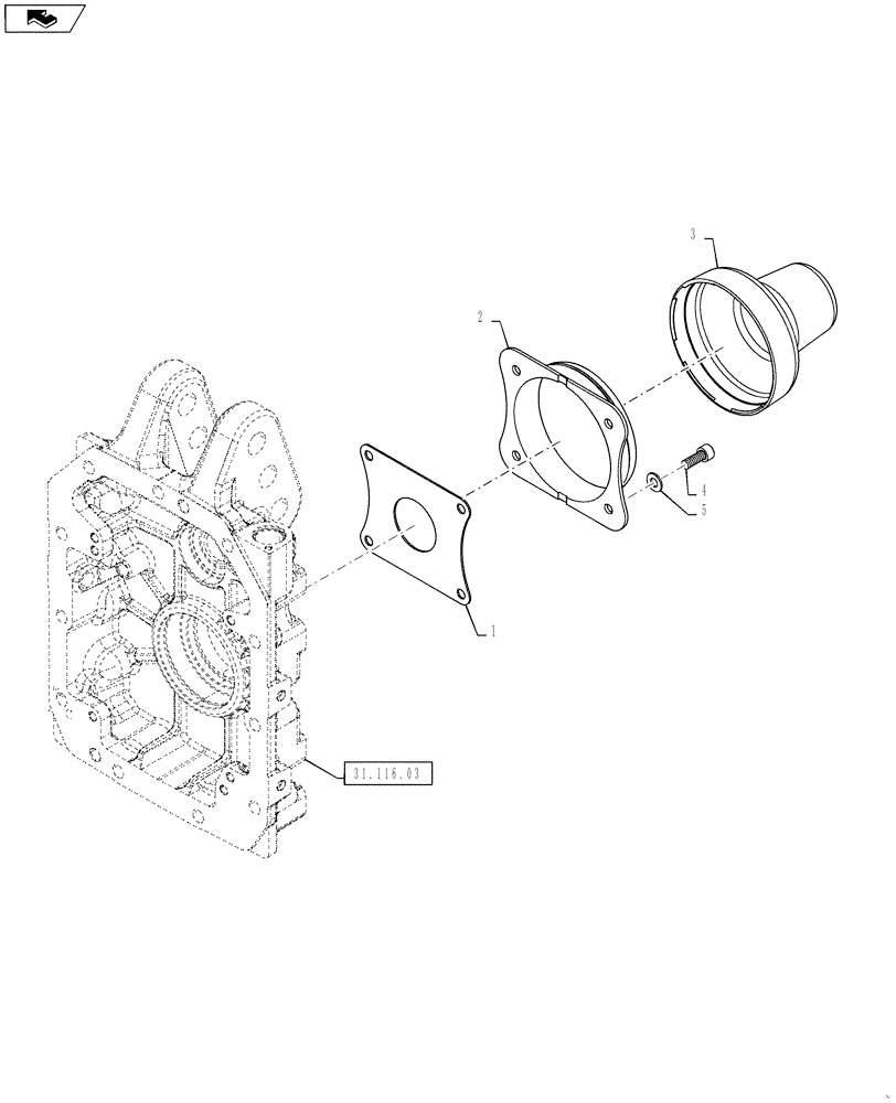 Схема запчастей Case IH PUMA 145 - (31.116.08) - VAR - 330938, 330940, 330942 - PTO SHAFT COVER - SLIDER TOW HOOK (31) - IMPLEMENT POWER TAKE OFF