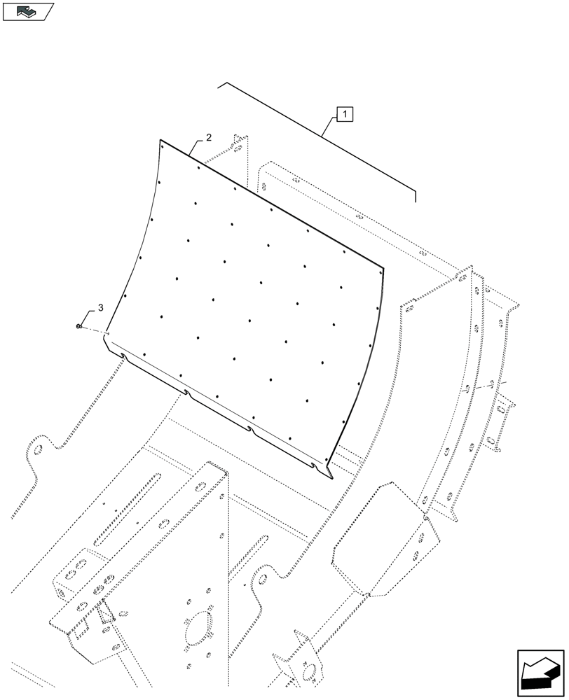 Схема запчастей Case IH LB334S - (88.060.002[01]) - DIA KIT: BOTTOM FILLER PLATE (88) - ACCESSORIES