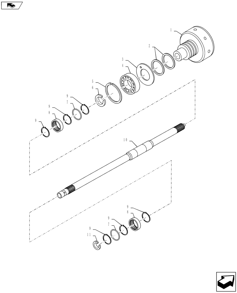 Схема запчастей Case IH PUMA 130 - (21.152.13) - VAR - 743735, 331247, 743734, 331291 - SPS - HYDRAULIC CENTRAL SPLITTER (21) - TRANSMISSION