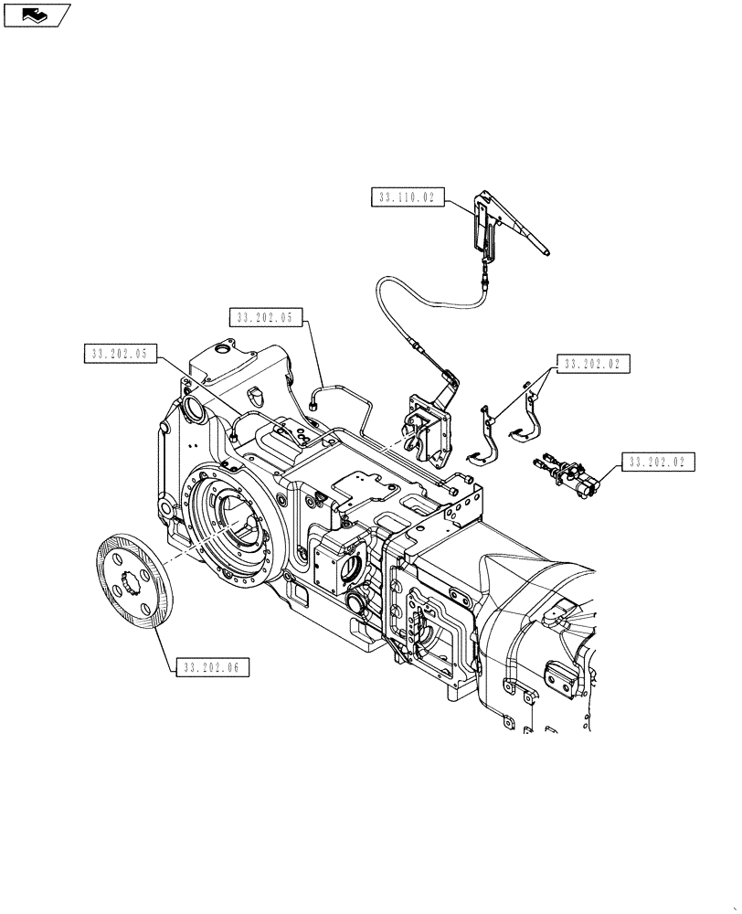 Схема запчастей Case IH PUMA 160 - (33.000.00) - PICTORIAL INDEX - BRAKES AND CONTROLS (33) - BRAKES & CONTROLS