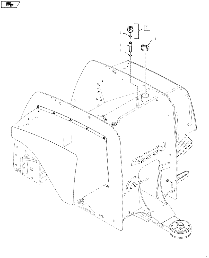 Схема запчастей Case IH STEIGER 400 - (10.216.BB[01]) - FUEL TANK CAP AND BREATHER - NORTH AMERICA (10) - ENGINE