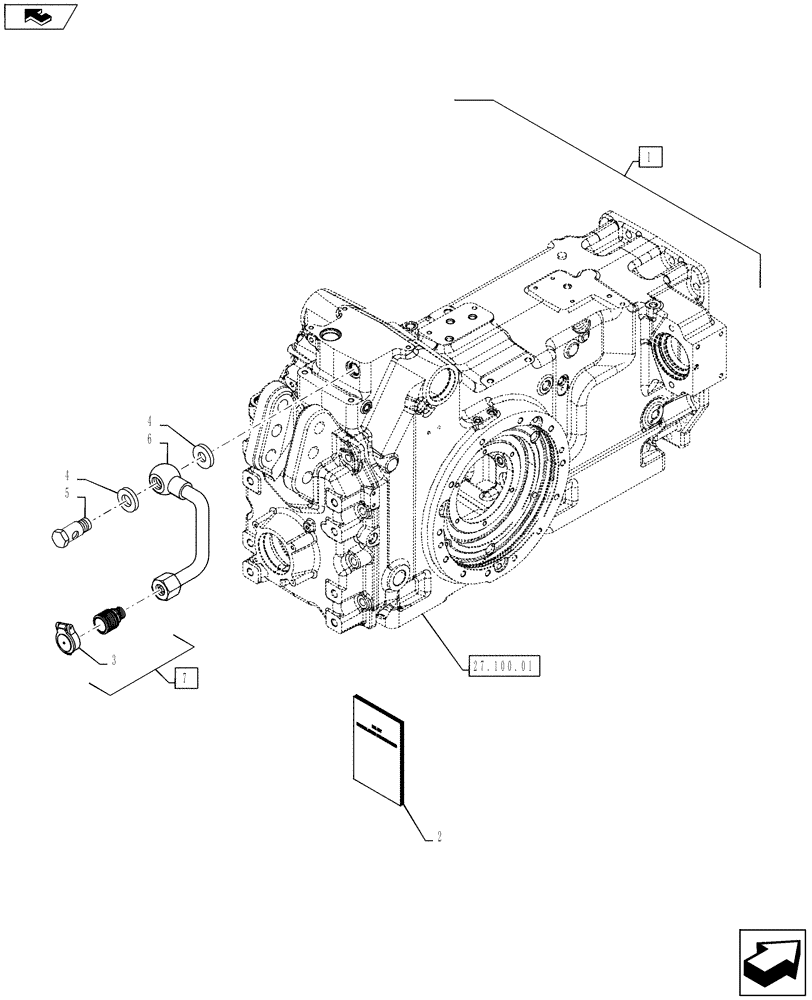 Схема запчастей Case IH PUMA 145 - (88.035.07) - DIA KIT, HYDRAULIC FREE FLOW RETURN PIPE (88) - ACCESSORIES