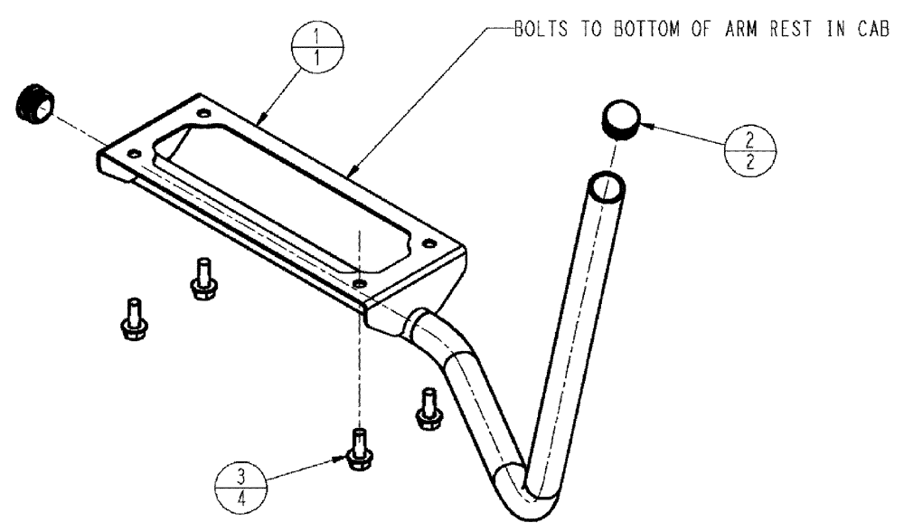 Схема запчастей Case IH SPX3320 - (01-045) - CONTROLLER MOUNT, RAVEN Cab Interior