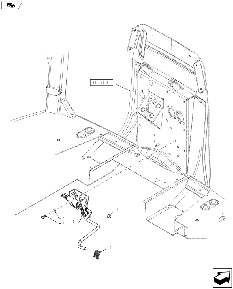 Схема запчастей Case IH PUMA 160 - (10.220.01) - ACCELERATOR PEDAL (10) - ENGINE