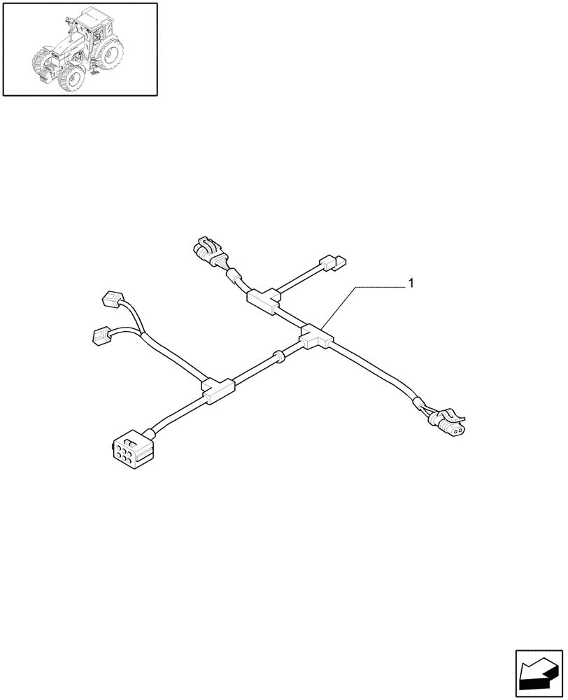 Схема запчастей Case IH MAXXUM 140 - (1.91.4[12]) - PUMP CABLE (10) - OPERATORS PLATFORM/CAB