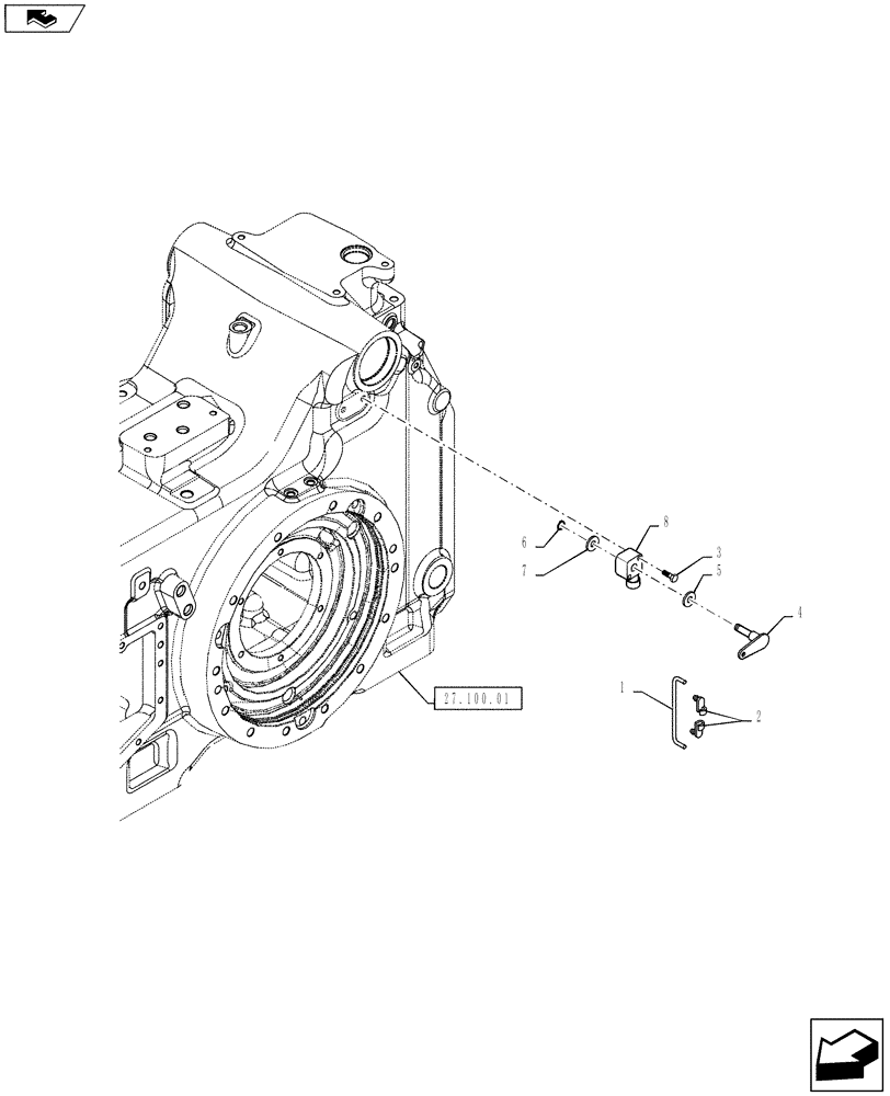 Схема запчастей Case IH PUMA 145 - (35.130.02) - VAR - 333909, 390909 - LIFT CYLINDER, POTENTIOMETER (35) - HYDRAULIC SYSTEMS