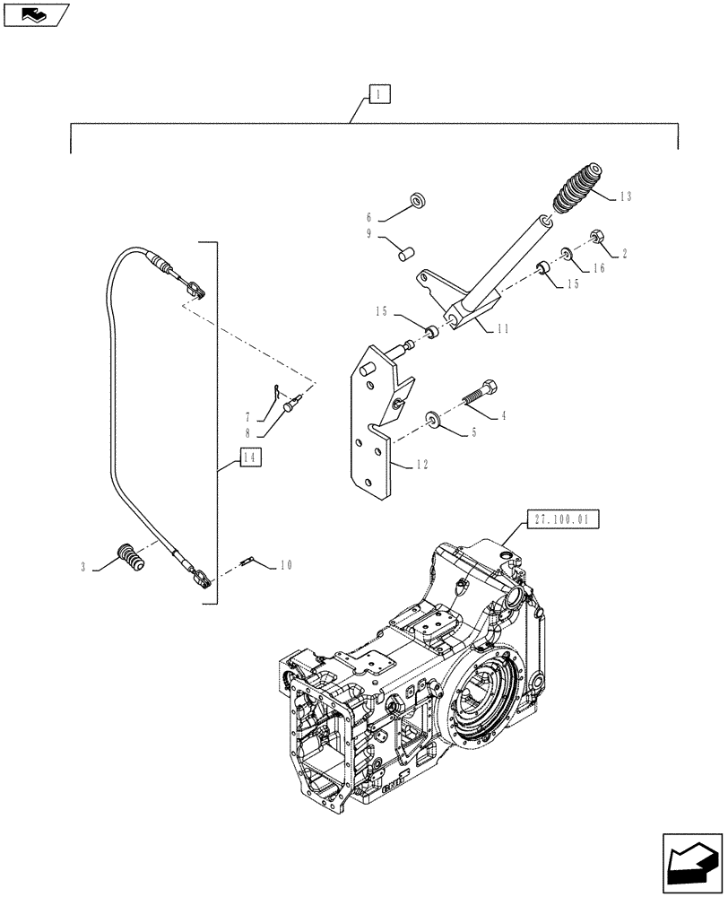 Схема запчастей Case IH PUMA 130 - (88.037.06[03]) - DIA KIT, AUTOMATIC PICK UP HITCH WITH HYDR PUSH BACK (88) - ACCESSORIES