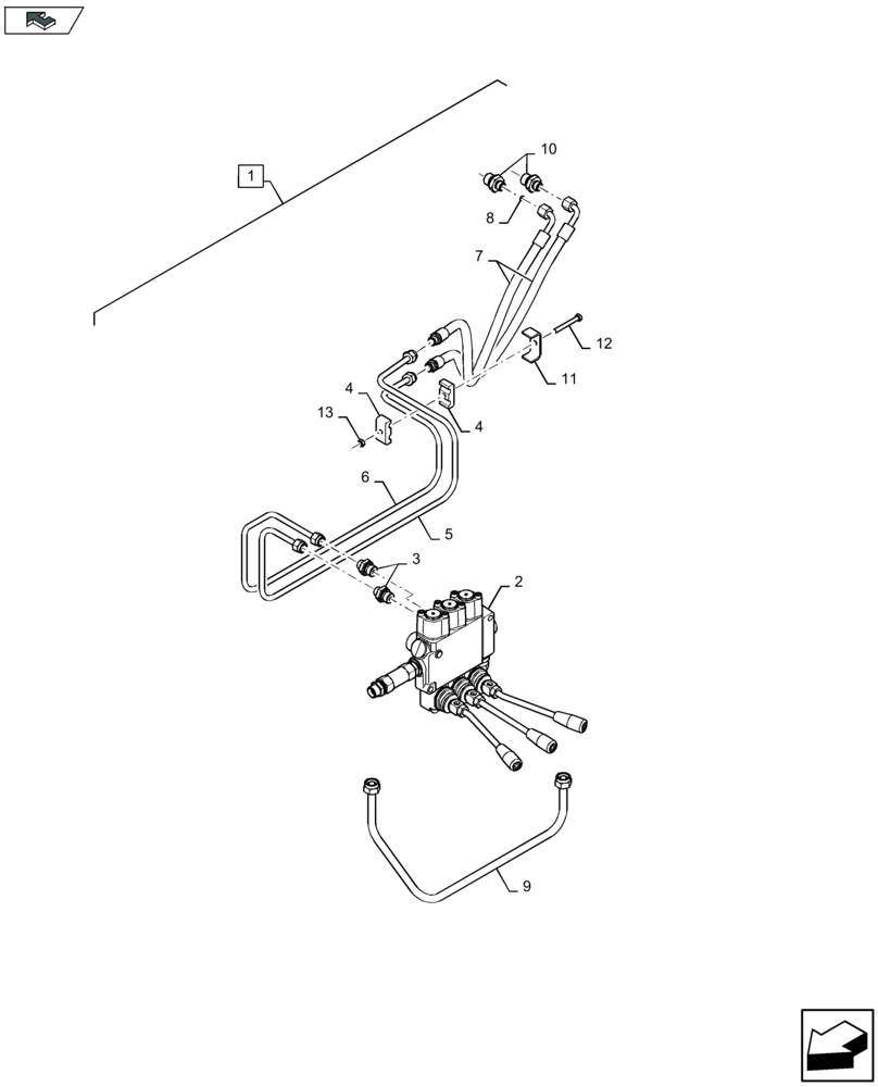 Схема запчастей Case IH LB324S - (88.070.001[03]) - DIA KIT: ROLLER BALE CHUTE - C136 (88) - ACCESSORIES