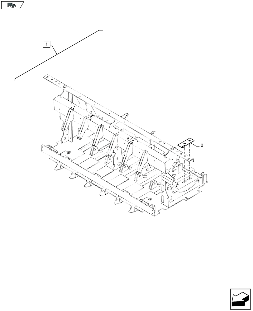 Схема запчастей Case IH LB434R XL - (88.068.005[01]) - DIA KIT: NEEDLE SLOT BAFFLE KIT (6 KNOTTERS) - C161 (88) - ACCESSORIES