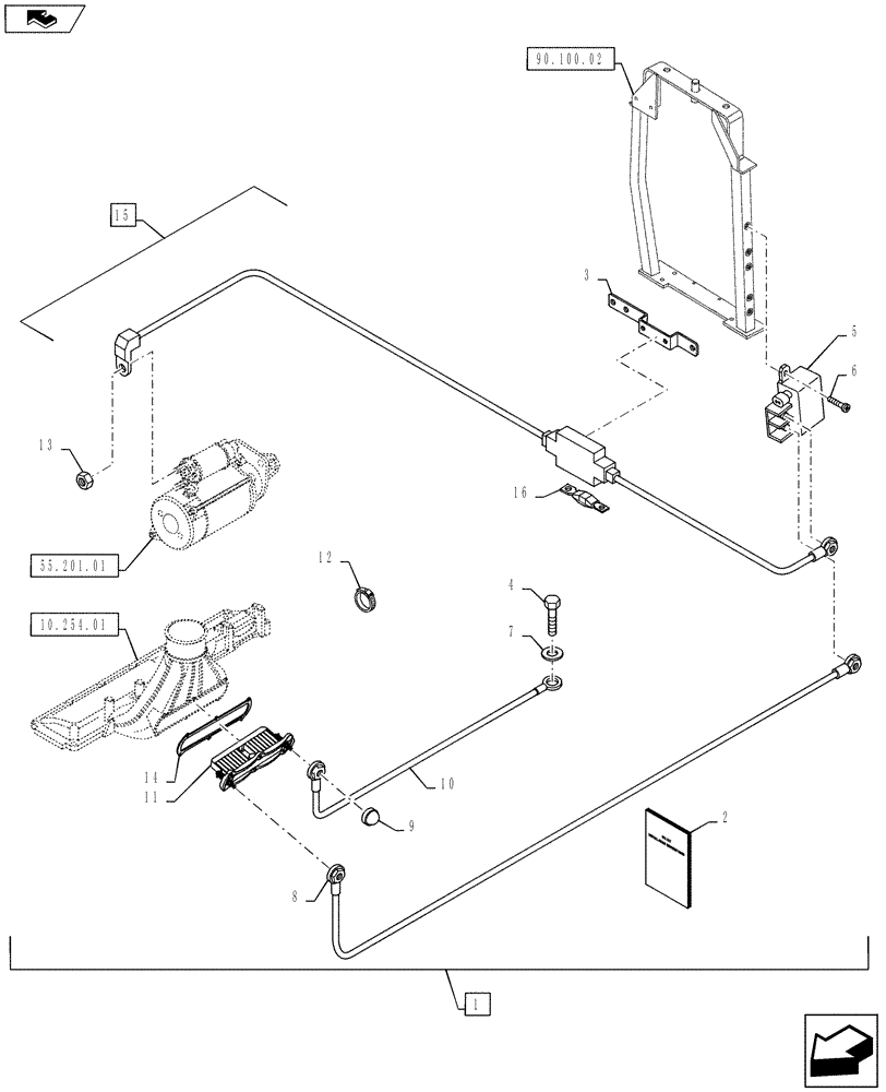 Схема запчастей Case IH PUMA 160 - (88.055.01) - DIA KIT, GRID HEATER (88) - ACCESSORIES