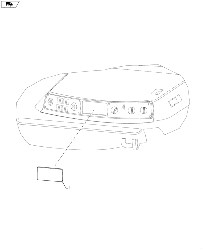 Схема запчастей Case IH 4420 - (01-001) - RADIO READY FITOUT GROUP Cab Interior