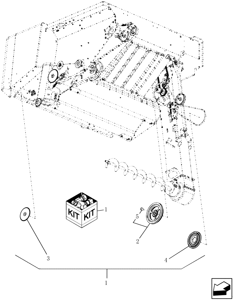 Схема запчастей Case IH 7230 - (88.080.07) - DIA KIT: SLOW DOWN - ELEVATOR & GRAIN TANK (88) - ACCESSORIES