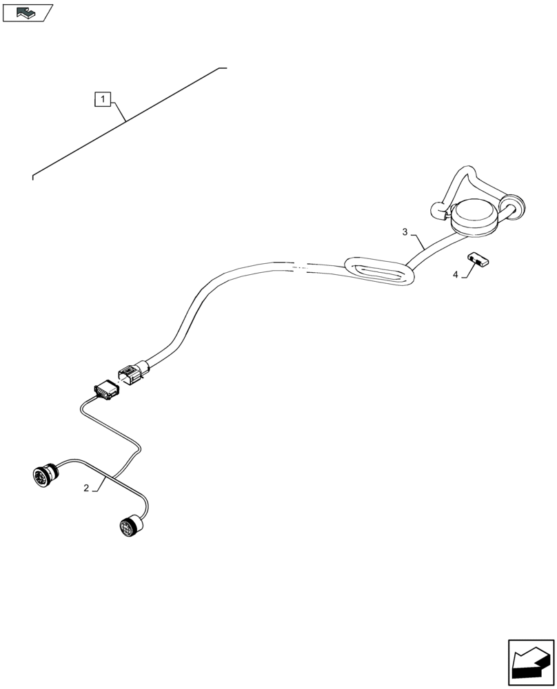 Схема запчастей Case IH LB334P - (88.055.013[01]) - DIA KIT: GPS RECEIVER KIT (88) - ACCESSORIES