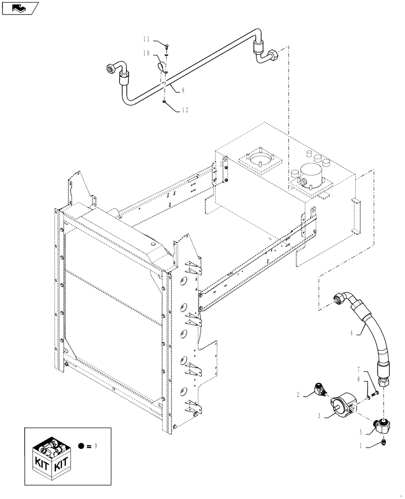 Схема запчастей Case IH 3330 - (29.100.06[01]) - PUMP GROUP, DED, BSN YCT032640 (29) - HYDROSTATIC DRIVE