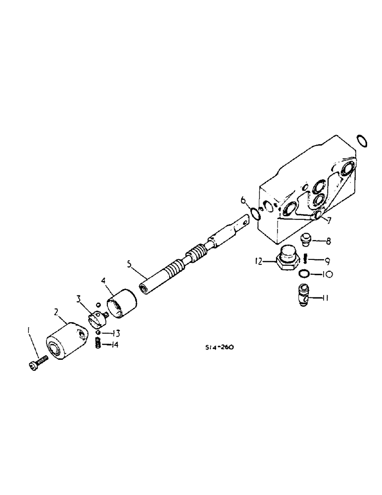 Схема запчастей Case IH 454 - (10-46) - SINGLE ACTING AUXILIARY HYDRAULIC VALVE, 3116055R92, 454/008850 UP, 2400/000766 UP (07) - HYDRAULICS