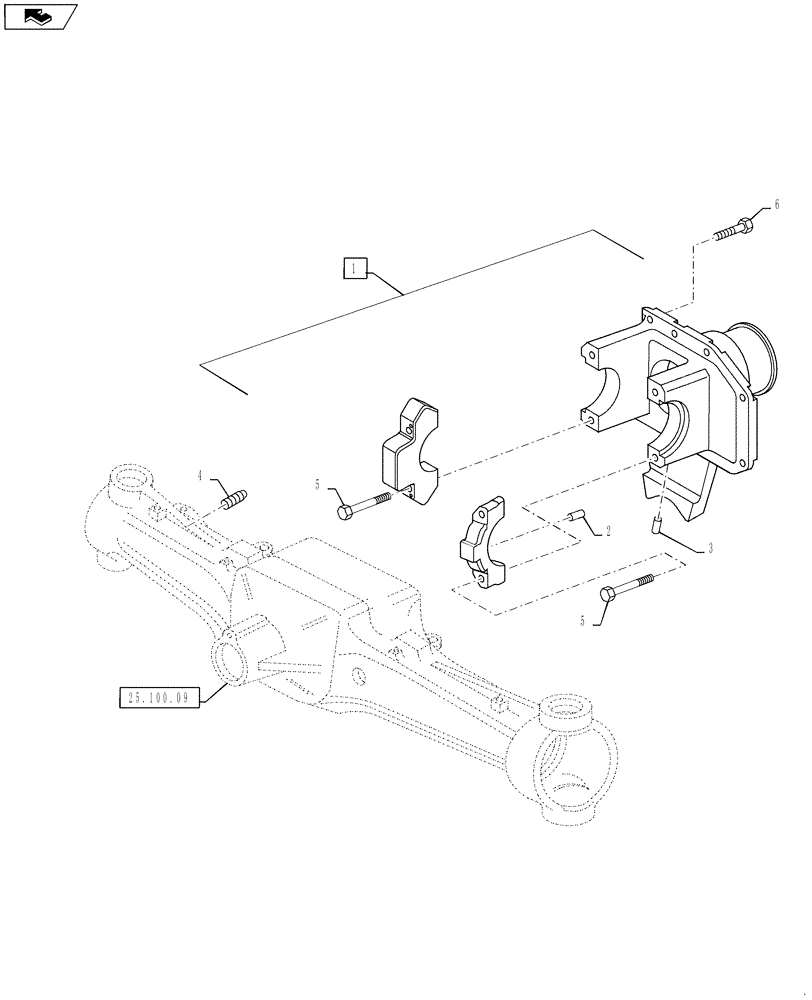 Схема запчастей Case IH PUMA 145 - (25.102.12) - VAR - 330429, 330430 - CL.4 SUSPENDED FRONT AXLE - DIFFERENTIAL CARRIER (25) - FRONT AXLE SYSTEM