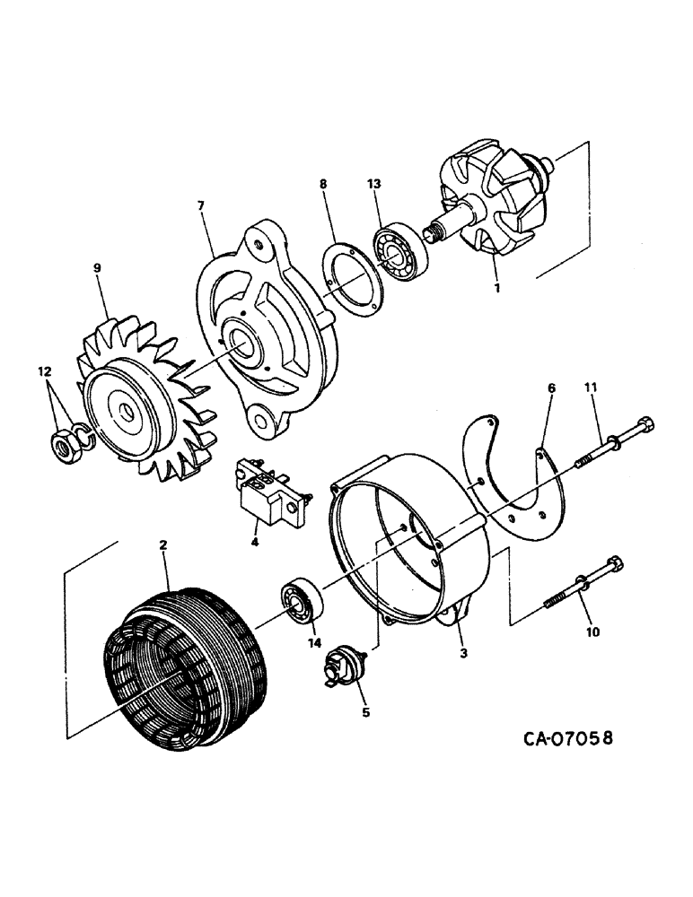 Схема запчастей Case IH 274 - (08-06) - ELECTRICAL, ALTERNATOR GENERATOR (06) - ELECTRICAL