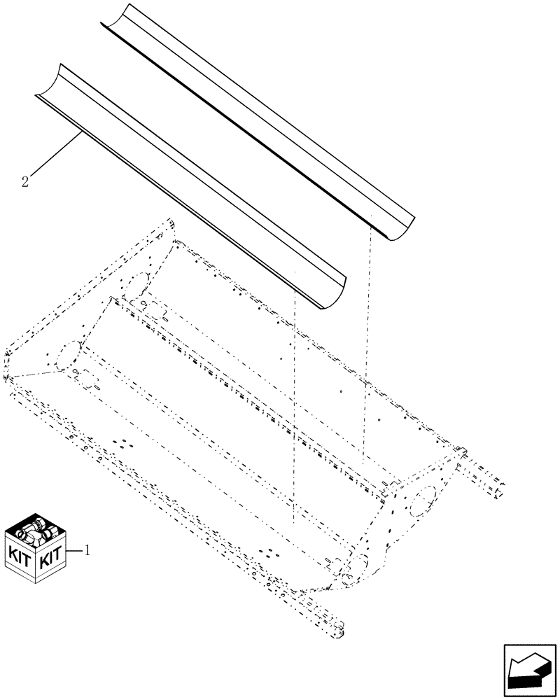 Схема запчастей Case IH 7230 - (88.080.09) - DIA KIT: EXTENDED WEAR, GRAIN TANK BOTTOM (88) - ACCESSORIES