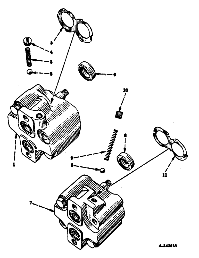 Схема запчастей Case IH 140 - (10-11) - HYDRAULICS, HYDRAULIC PUMP, FOR TRACTORS EQUIPPED WITH TOUCH-CONTROL, CESSNA (07) - HYDRAULICS