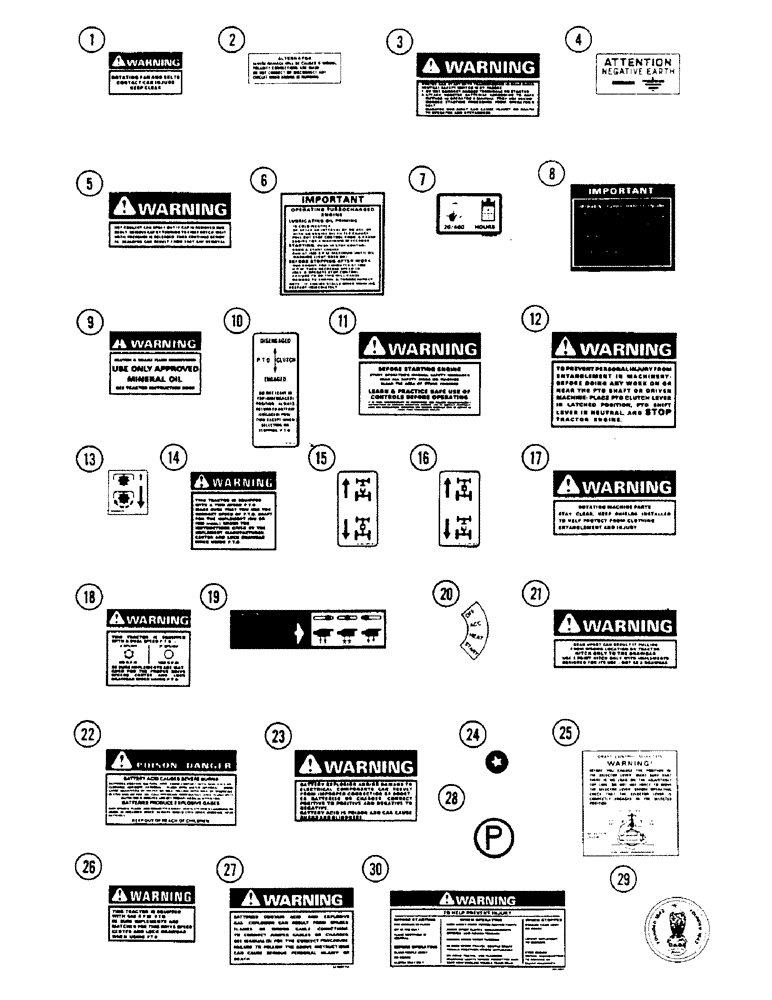 Схема запчастей Case IH 1494 - (9-428) - DECALS (09) - CHASSIS/ATTACHMENTS