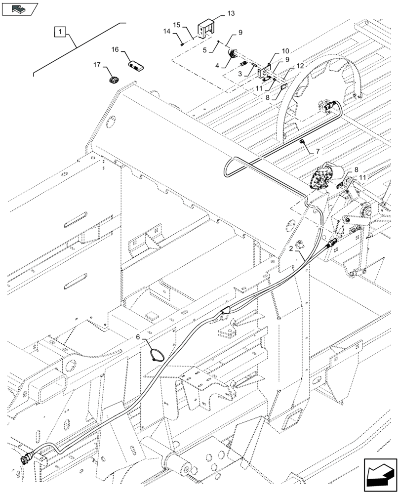 Схема запчастей Case IH LB434R - (88.068.003[02]) - DIA KIT: BALE LENGTH TRIP KIT - ELECTRONIC - C136 (88) - ACCESSORIES