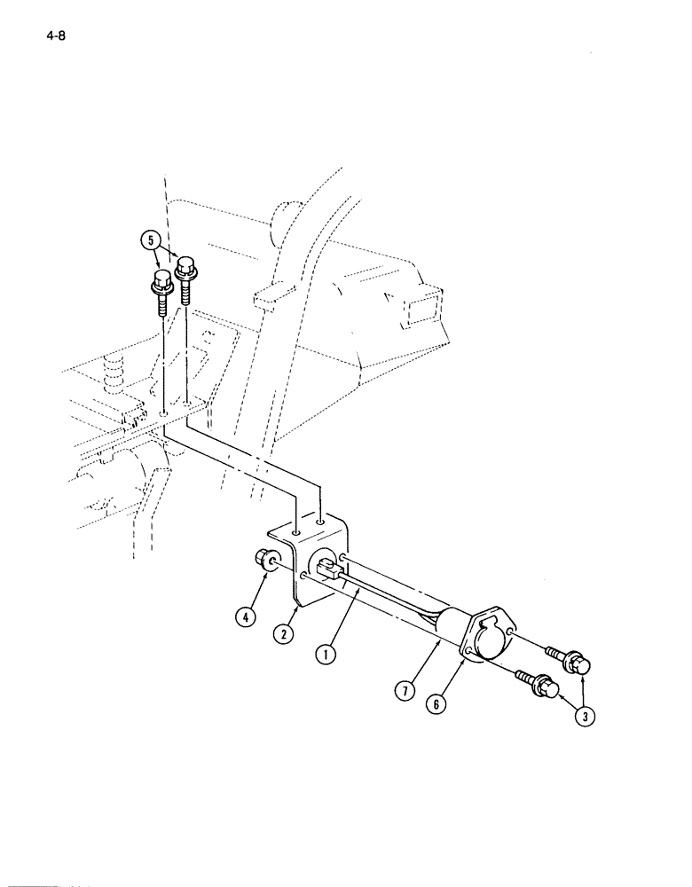 Схема запчастей Case IH 265 - (4-08) - AUXILIARY ELECTRIC OUTLET KIT (04) - ELECTRICAL SYSTEMS