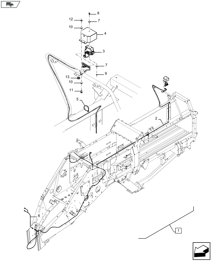 Схема запчастей Case IH LB334R - (88.055.009[01]) - DIA KIT: CAMERA KIT - C096 (88) - ACCESSORIES