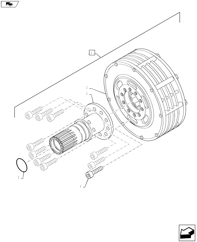 Схема запчастей Case IH PUMA 160 - (31.146.03) - VAR - 743700, 333648, 334648, 335648 - FRONT PTO ASSY - CLUTCH COMPONENTS (31) - IMPLEMENT POWER TAKE OFF