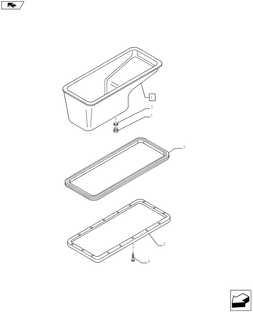 Схема запчастей Case IH F3CE0684E E920 - (10.102.AP) - ENGINE OIL PAN (10) - ENGINE