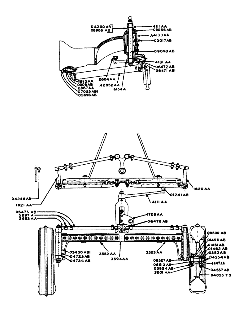 Схема запчастей Case IH DC-SERIES - (114) - ADJUSTABLE FRONT AXLE ASSEMBLY, FOR "DC" TRACTOR (06) - POWER TRAIN