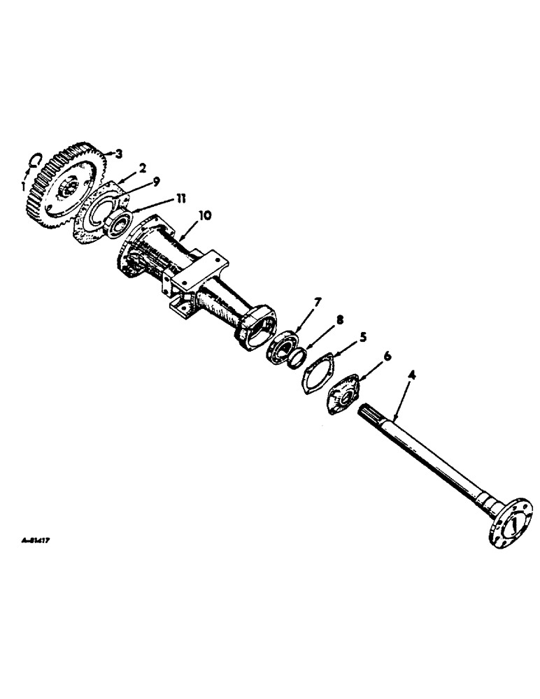 Схема запчастей Case IH 2444 - (B-07) - POWER TRAIN, REAR AXLE (03) - POWER TRAIN