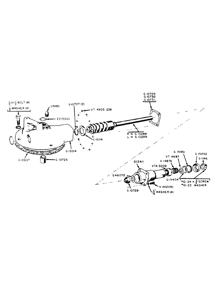 Схема запчастей Case IH 300B-SERIES - (126) - STEERING GEAR CAM AND LEVER HOUSING (05) - STEERING