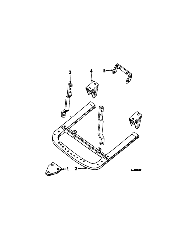 Схема запчастей Case IH 660 - (246[A]) - DRAWBARS AND HITCHES, FIXED DRAWBAR, INTERNATIONAL 660 SERIES Drawbar & Hitches